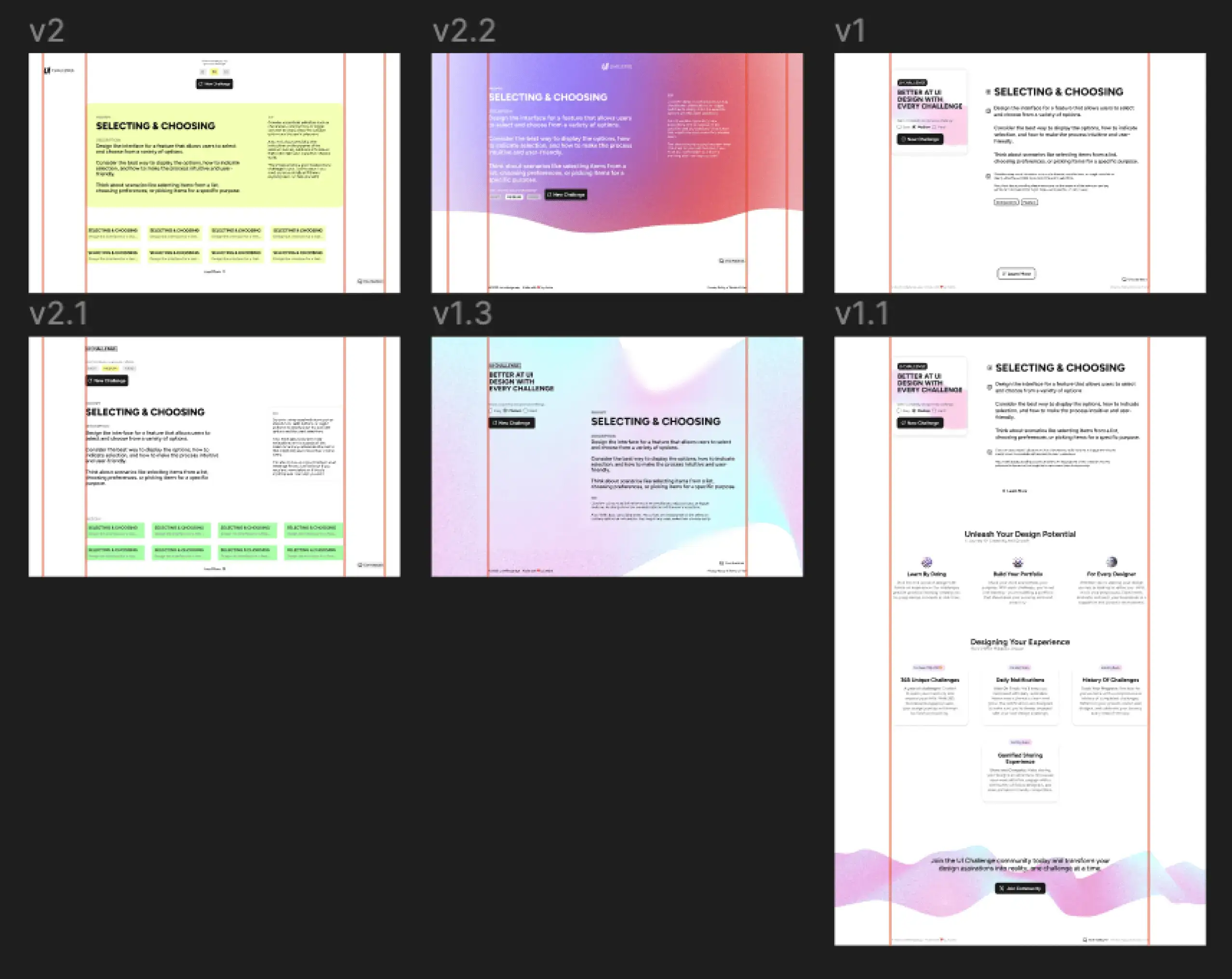 Multiple high-fidelity design iterations