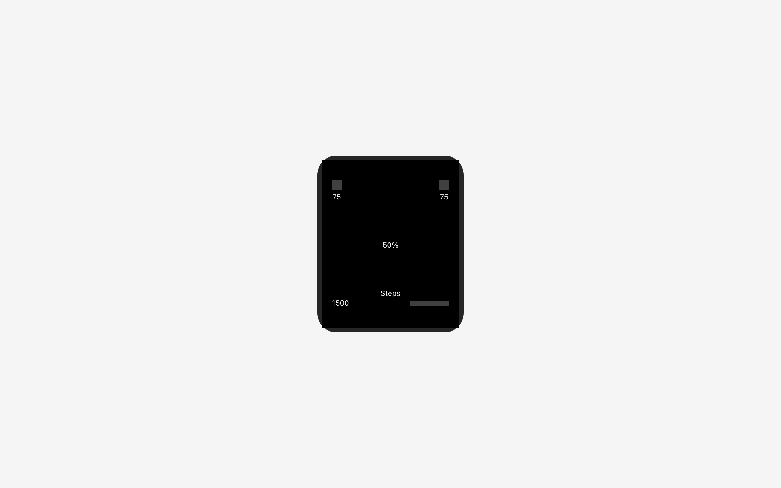 Wireframe example for Watch Complications