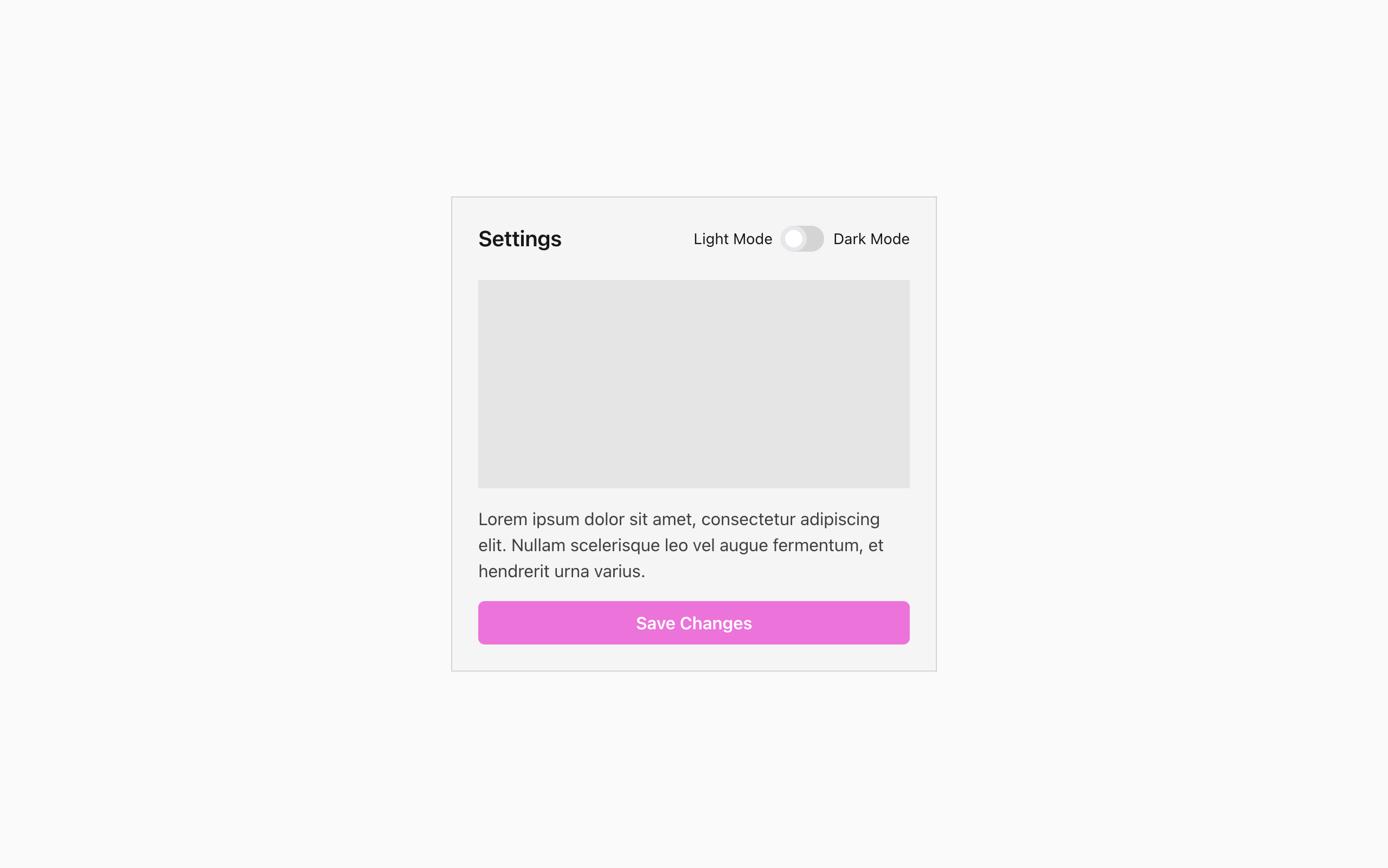 Wireframe example for Dark Mode