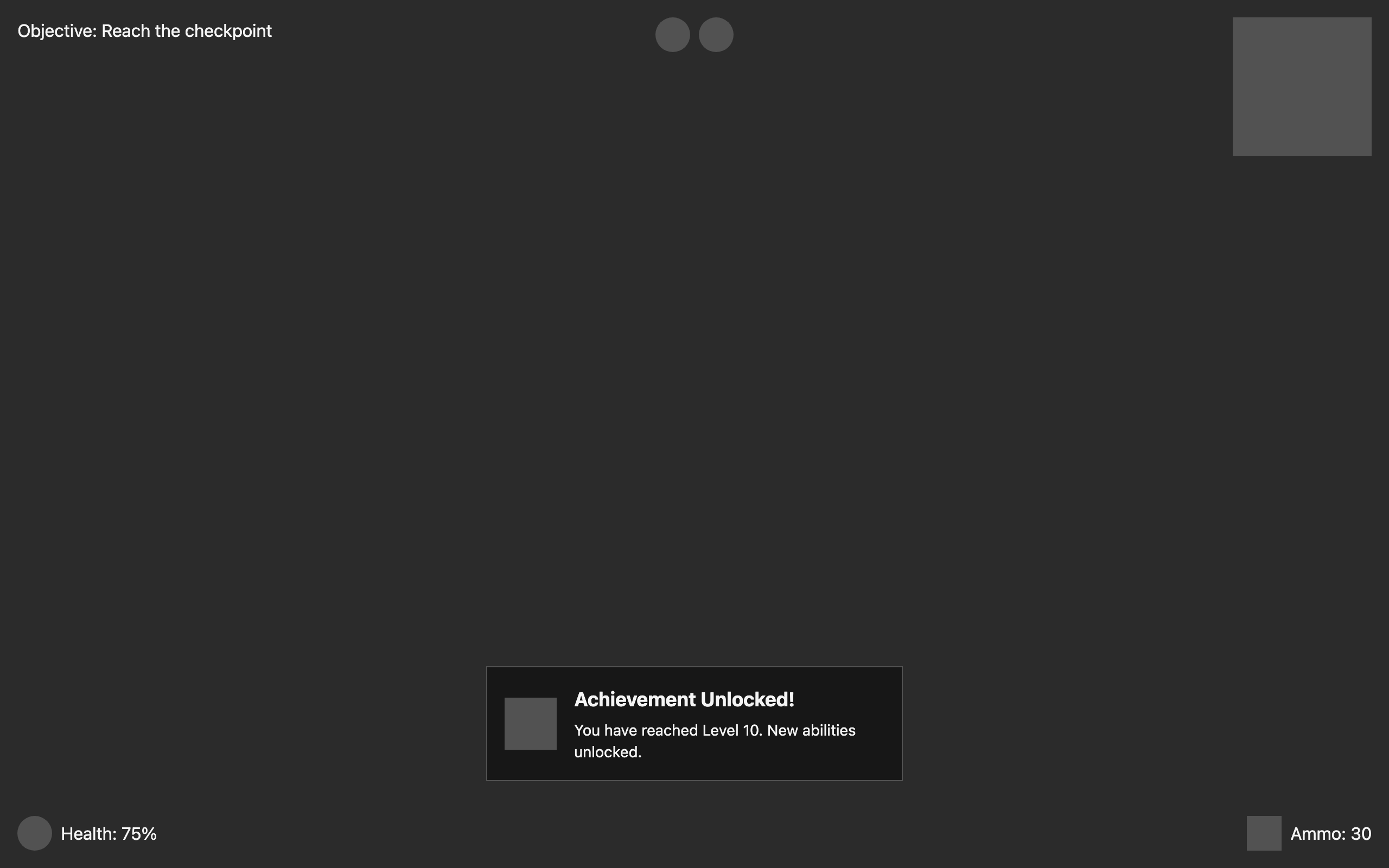 Wireframe example for Unlock Notification Toast