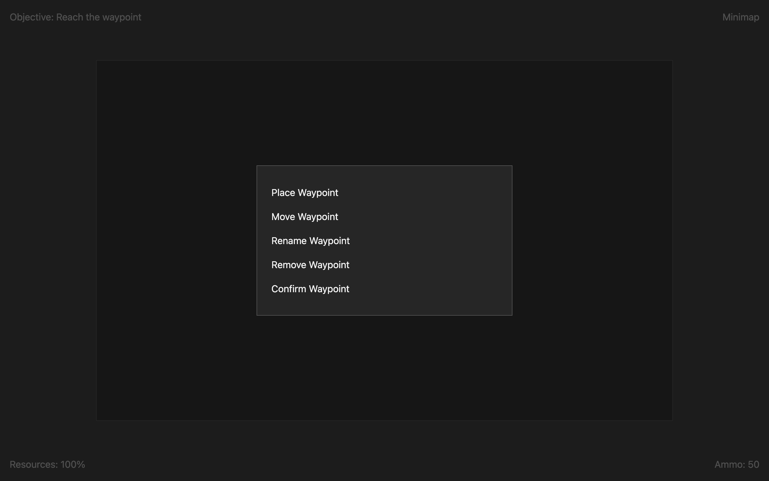 Wireframe example for Waypoint Planner