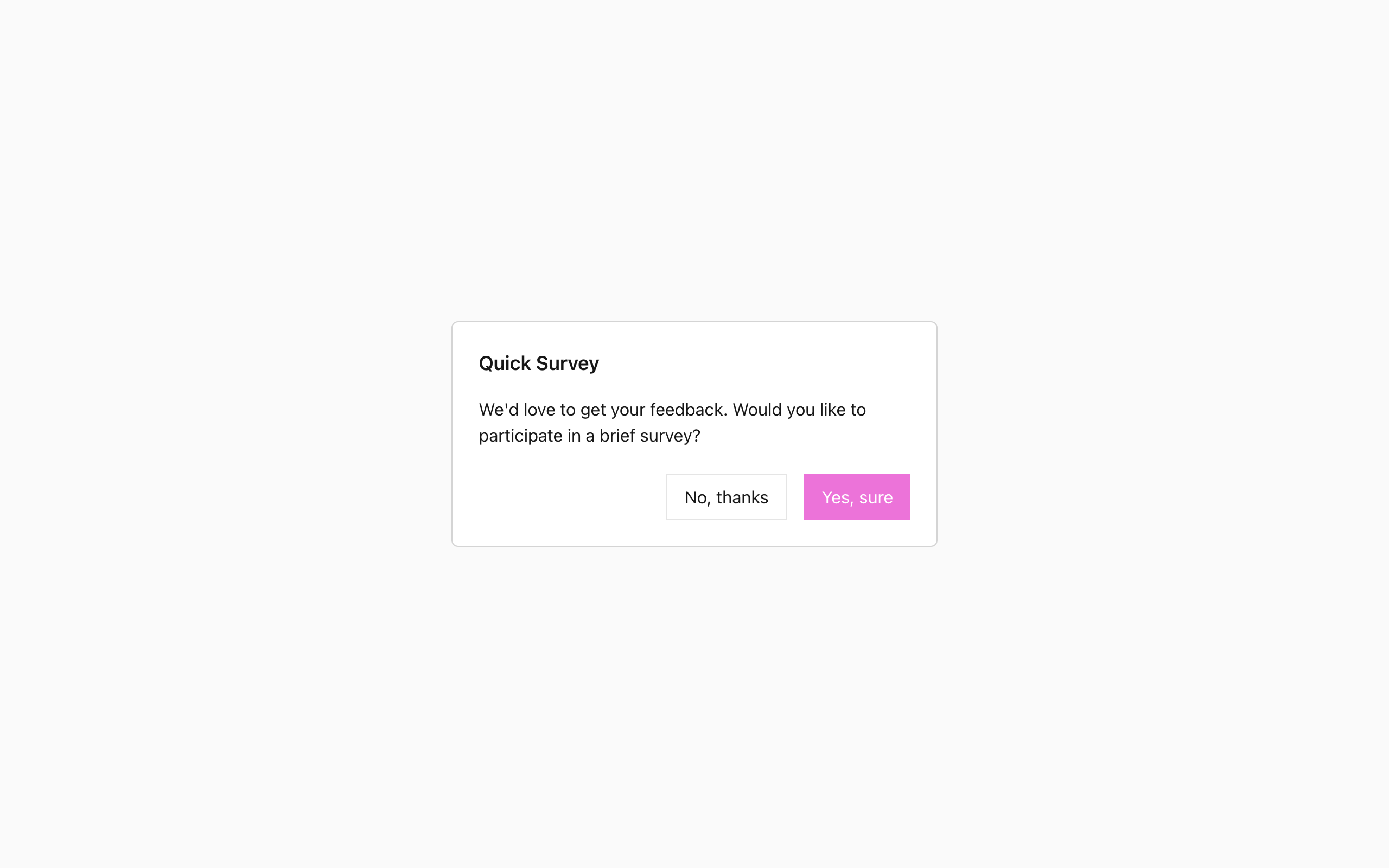 Wireframe example for Inline dialog