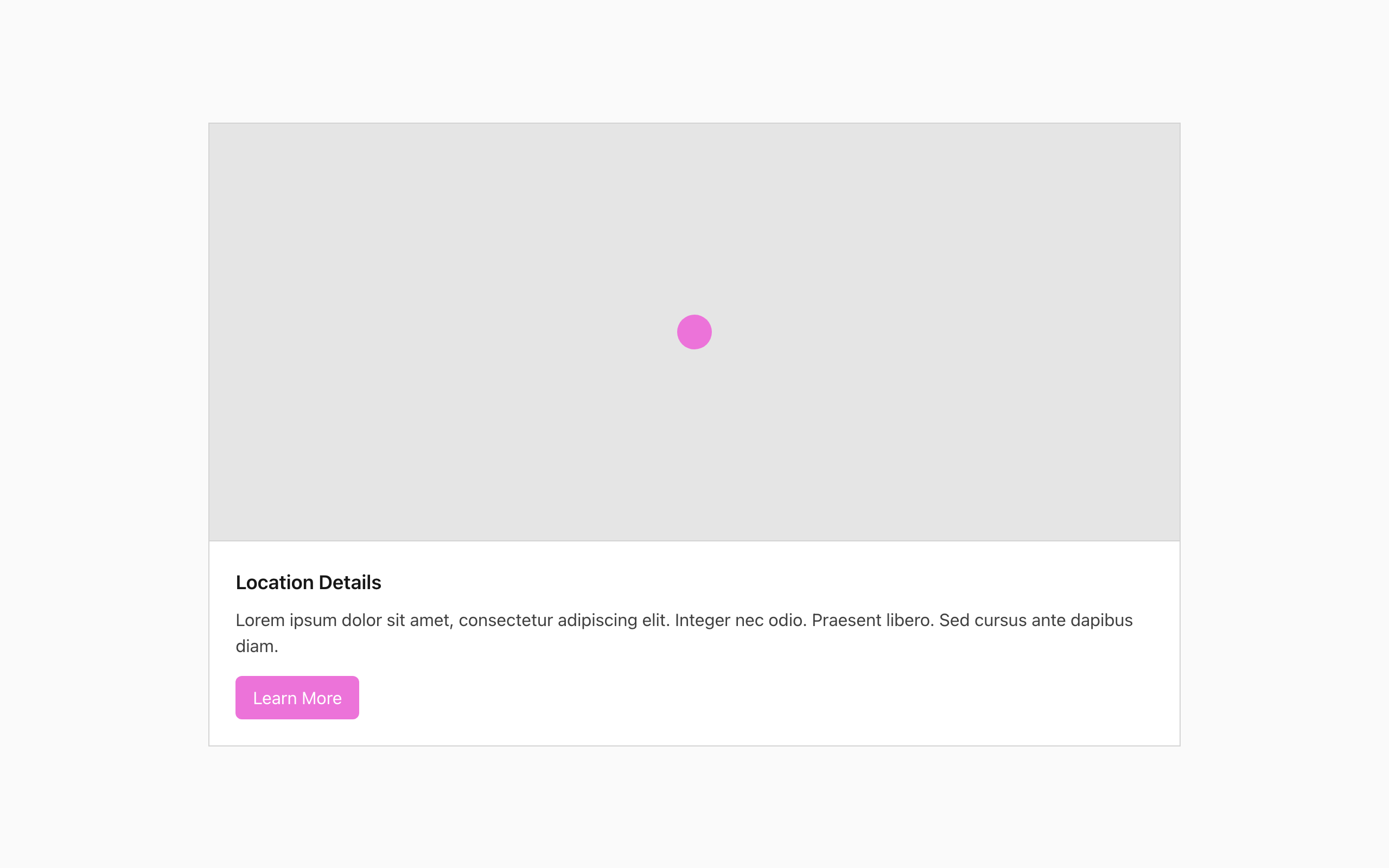 Wireframe example for Map Pin