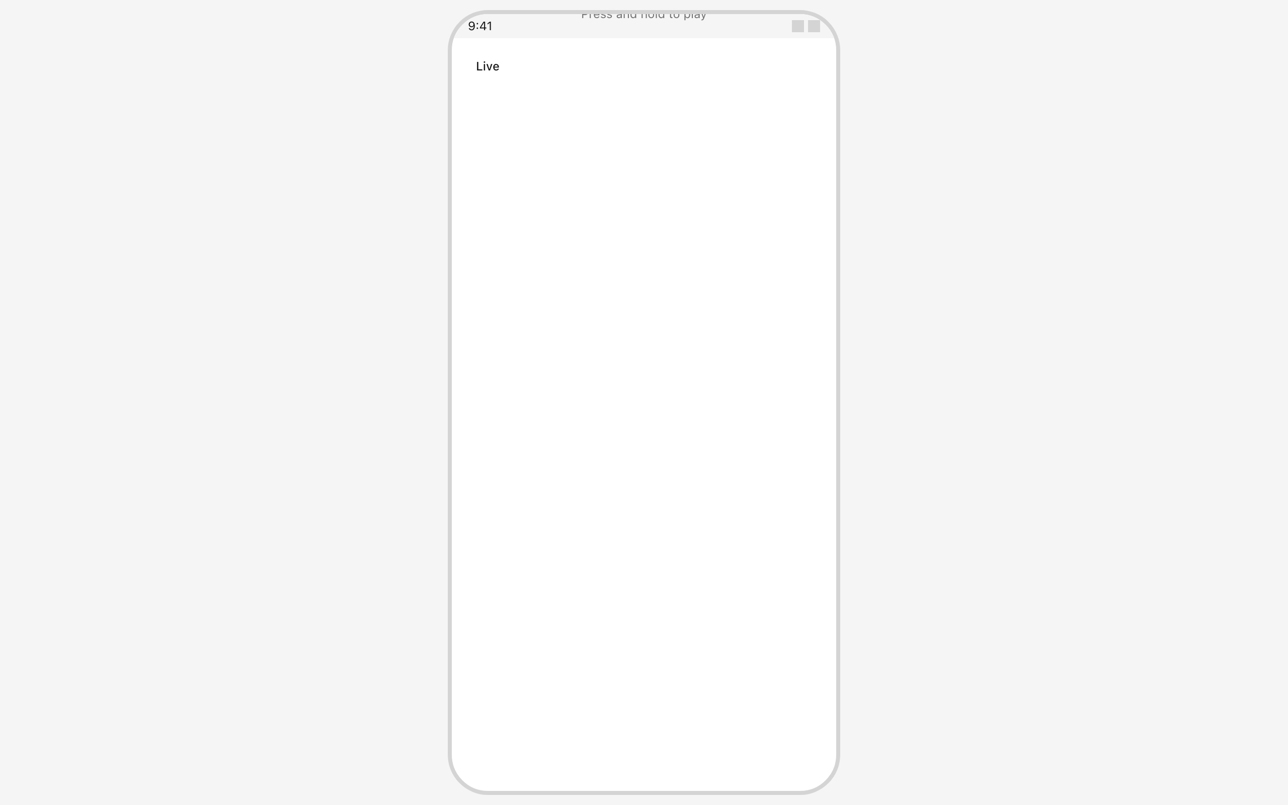 Wireframe example for Live Photo / Motion Photo