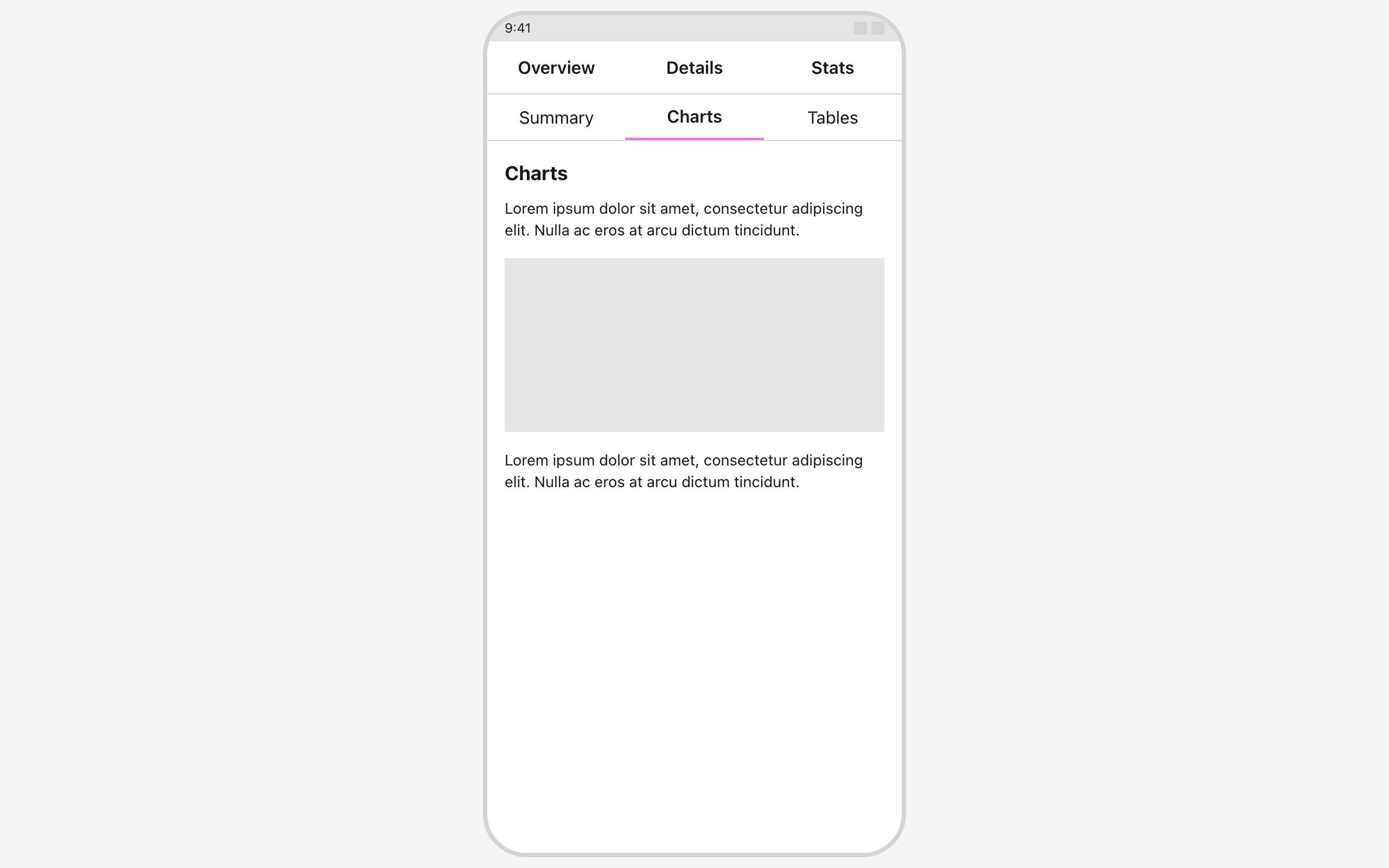 Wireframe example for Nested Navigation Tabs